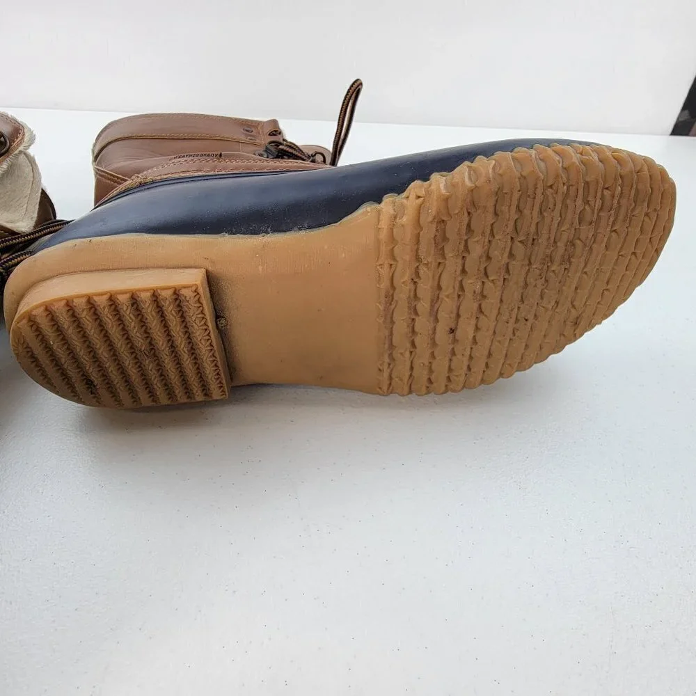 JBU By Jambu Nova Scotia Boots Women 11M Brown And Navy Blue Hunting Rain